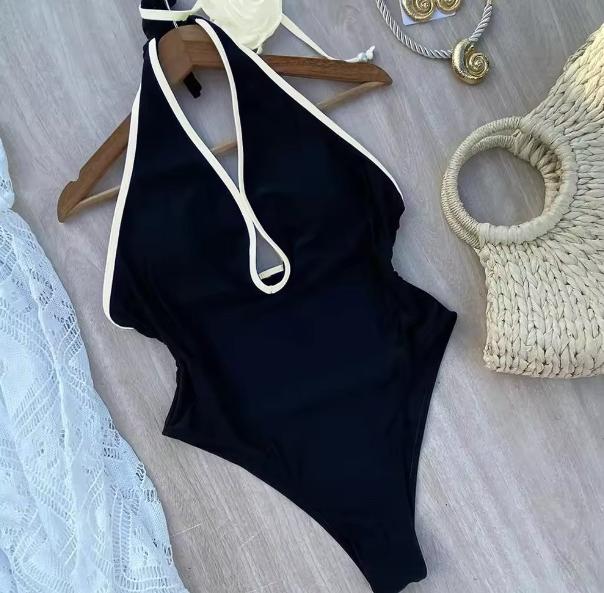 WHITE ROSE SWIMSUIT