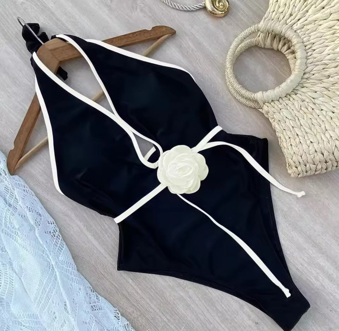 WHITE ROSE SWIMSUIT